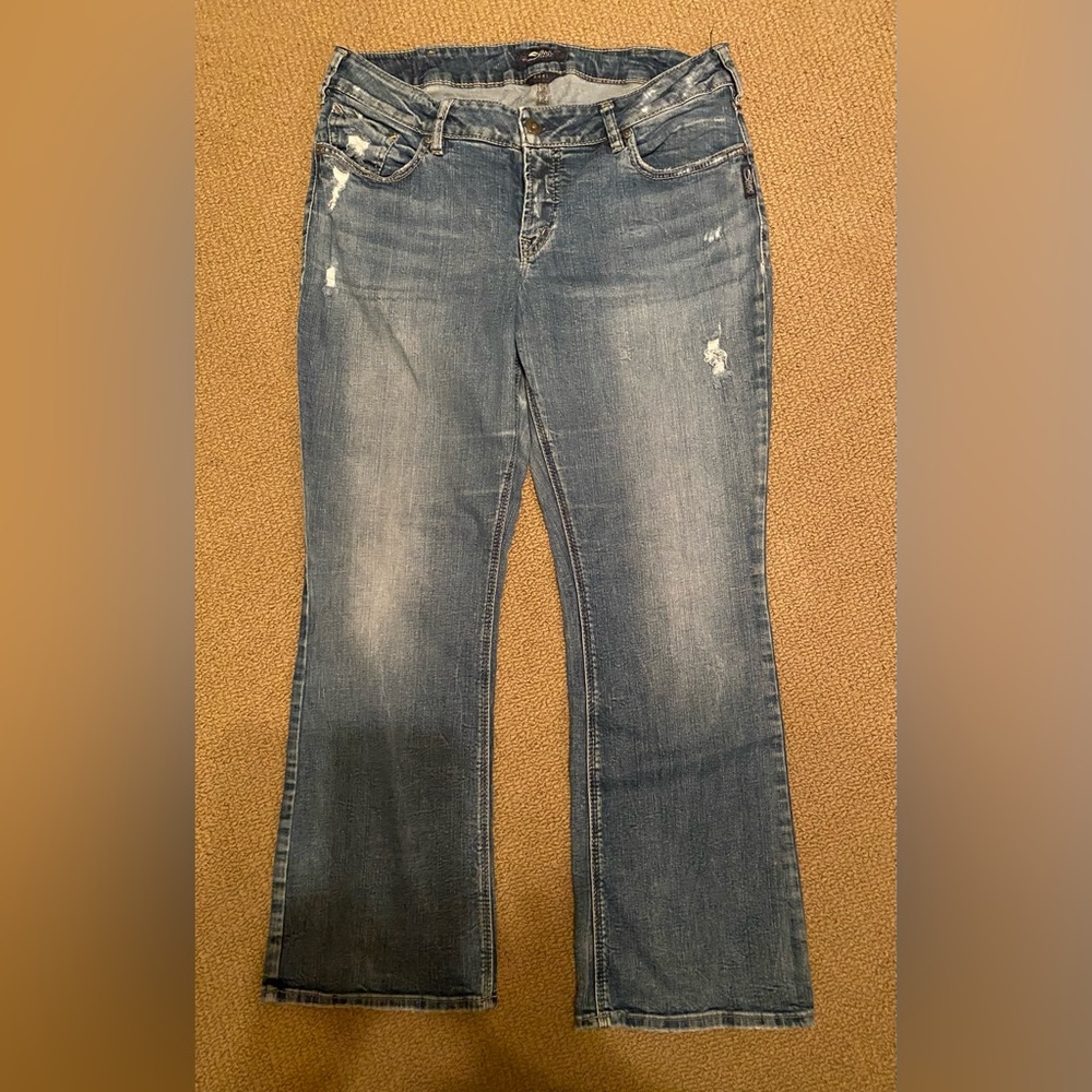 Silver Jeans Suki Bootcut Jeans - Dark Blue Denim
